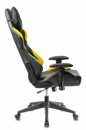 Кресло игровое Бюрократ VIKING 5 AERO YELLOW черный/желтый в Чайковском - chaykovskiy.ok-mebel.com | фото 2