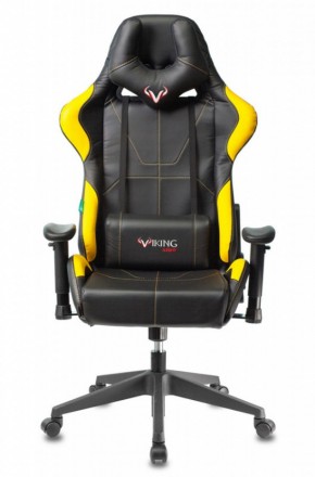 Кресло игровое Бюрократ VIKING 5 AERO YELLOW черный/желтый в Чайковском - chaykovskiy.ok-mebel.com | фото 3