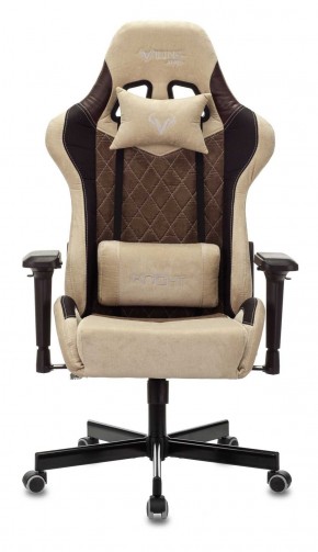 Кресло игровое Бюрократ VIKING 7 KNIGHT BR FABRIC коричневый/бежевый в Чайковском - chaykovskiy.ok-mebel.com | фото 3