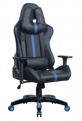 Кресло компьютерное BRABIX "GT Carbon GM-120" (черное/синее) 531930 в Чайковском - chaykovskiy.ok-mebel.com | фото