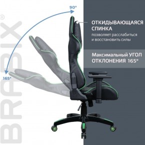 Кресло компьютерное BRABIX "GT Carbon GM-120" (черное/зеленое) 531929 в Чайковском - chaykovskiy.ok-mebel.com | фото 2