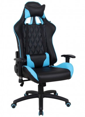 Кресло компьютерное BRABIX "GT Master GM-110" (черное/голубое) 531928 в Чайковском - chaykovskiy.ok-mebel.com | фото