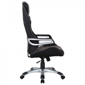 Кресло компьютерное BRABIX Techno GM-002 (ткань) черное/серое, вставки белые (531815) в Чайковском - chaykovskiy.ok-mebel.com | фото 4