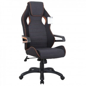 Кресло компьютерное BRABIX Techno Pro GM-003 (ткань черное/серое, вставки оранжевые) 531813 в Чайковском - chaykovskiy.ok-mebel.com | фото