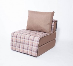 Кресло-кровать бескаркасное Харви (коричневый-квадро беж) в Чайковском - chaykovskiy.ok-mebel.com | фото