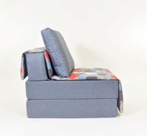 Кресло-кровать бескаркасное Харви (серый-геометрия слейт) в Чайковском - chaykovskiy.ok-mebel.com | фото 2
