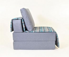 Кресло-кровать бескаркасное Харви (серый-квадро азур) в Чайковском - chaykovskiy.ok-mebel.com | фото 2