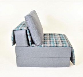 Кресло-кровать бескаркасное Харви (серый-квадро азур) в Чайковском - chaykovskiy.ok-mebel.com | фото 3