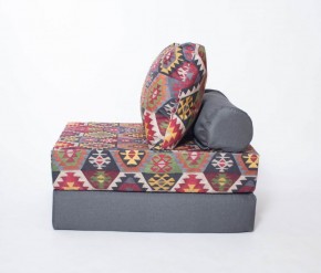 Кресло-кровать-пуф бескаркасное Прайм (мехико серый-графит) в Чайковском - chaykovskiy.ok-mebel.com | фото