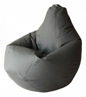 Кресло-мешок Серая ЭкоКожа 3XL 150*110 см в Чайковском - chaykovskiy.ok-mebel.com | фото