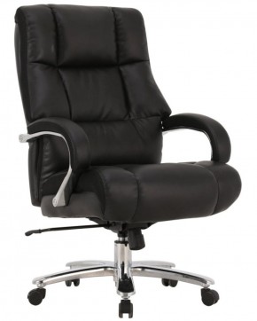 Кресло офисное BRABIX PREMIUM "Bomer HD-007" (рециклированная кожа, хром, черное) 531939 в Чайковском - chaykovskiy.ok-mebel.com | фото 1