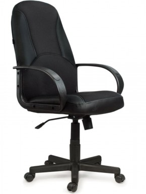Кресло офисное BRABIX "City EX-512" (кожзам черный, ткань черная) 531407 в Чайковском - chaykovskiy.ok-mebel.com | фото 1