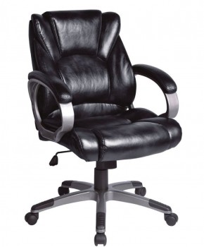 Кресло офисное BRABIX "Eldorado EX-504", экокожа, черное, 530874 в Чайковском - chaykovskiy.ok-mebel.com | фото
