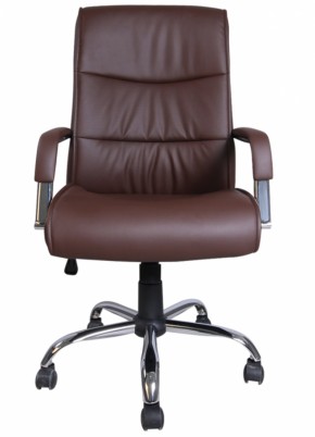 Кресло офисное BRABIX "Space EX-508" (экокожа, хром, коричневое) 531164 в Чайковском - chaykovskiy.ok-mebel.com | фото 3