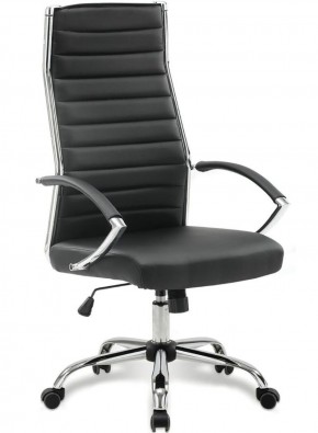Кресло офисное BRABIX "Style EX-528", экокожа, хром, черное, 531947 в Чайковском - chaykovskiy.ok-mebel.com | фото 1
