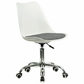 Кресло стул BRABIX "Eames MG-310 CH", хром, пластик белый, ткань серая, 532924 в Чайковском - chaykovskiy.ok-mebel.com | фото 2