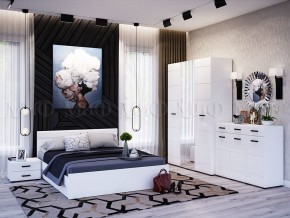 НЭНСИ NEW Кровать 1,4 м (Белый глянец холодный/Белый) в Чайковском - chaykovskiy.ok-mebel.com | фото 2