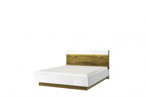Кровать 160 с подъемником, TORINO, цвет белый/Дуб наварра в Чайковском - chaykovskiy.ok-mebel.com | фото 1