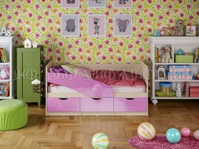 Кровать Бабочки (Сиреневый металлик) 1600 в Чайковском - chaykovskiy.ok-mebel.com | фото