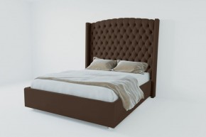 Кровать Берлин ЛЮКС с ПМ 900 (экокожа коричневая) в Чайковском - chaykovskiy.ok-mebel.com | фото 2