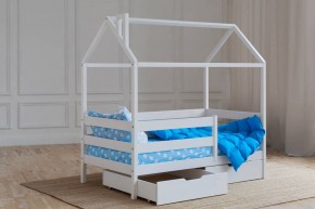 Кровать-домик 80*160 Белый в Чайковском - chaykovskiy.ok-mebel.com | фото 3