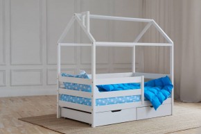 Кровать-домик 80*160 Белый в Чайковском - chaykovskiy.ok-mebel.com | фото 4