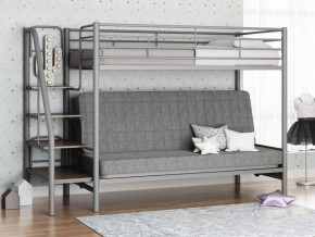 Кровать двухъярусная с диваном "Мадлен-3" (Серый/Серый) в Чайковском - chaykovskiy.ok-mebel.com | фото 1