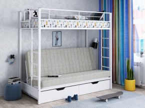 Кровать двухъярусная с диваном "Мадлен-ЯЯ" с ящиками в Чайковском - chaykovskiy.ok-mebel.com | фото