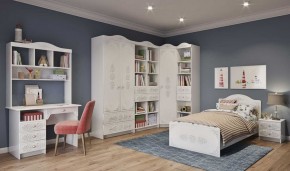 KI-KI КРД900.1 Кровать 900 (белый/белое дерево) в Чайковском - chaykovskiy.ok-mebel.com | фото 2