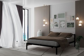 Кровать Мета с матрасом 1200 (черный) в Чайковском - chaykovskiy.ok-mebel.com | фото 2