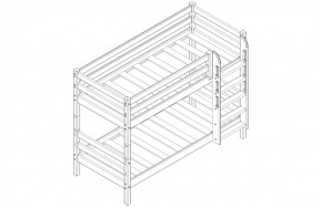 Кровать низкая с прямой лестницей Соня (Вариант 11) в Чайковском - chaykovskiy.ok-mebel.com | фото 3