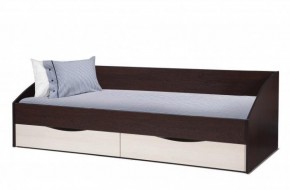 Кровать одинарная "Фея - 3" симметричная New (2000Х900) венге/вудлайн кремовый в Чайковском - chaykovskiy.ok-mebel.com | фото