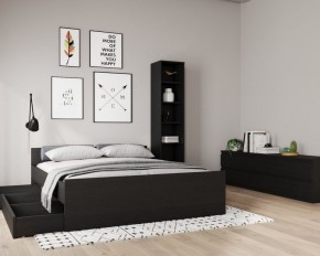 Кровать ОРИОН двухспальная с ортопедическим основанием 180х200, цвет Дуб Венге в Чайковском - chaykovskiy.ok-mebel.com | фото 3