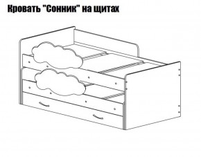 Кровать выкатная Соник (800*1900) в Чайковском - chaykovskiy.ok-mebel.com | фото 2