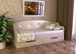 Диван-кровать Юниор тип 2 с ящиками в Чайковском - chaykovskiy.ok-mebel.com | фото 2
