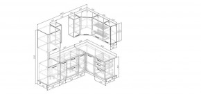 Кухонный гарнитур Антик 2400*1600 (Стол. 38мм) в Чайковском - chaykovskiy.ok-mebel.com | фото 2