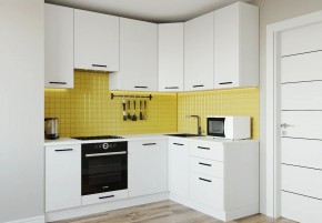Кухонный гарнитур Белый Глянец 2200*1600 h950 (Стол. 38мм) в Чайковском - chaykovskiy.ok-mebel.com | фото