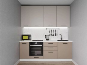 Кухонный гарнитур Каппучино 2200 h950 (Стол. 38мм) в Чайковском - chaykovskiy.ok-mebel.com | фото