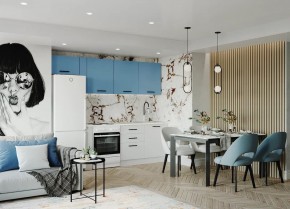 Кухонный гарнитур Капри 2550 (Стол. 26мм) в Чайковском - chaykovskiy.ok-mebel.com | фото