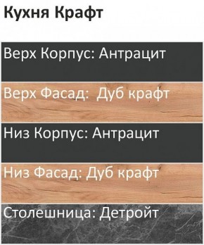 Кухонный гарнитур Крафт 2200 (Стол. 26мм) в Чайковском - chaykovskiy.ok-mebel.com | фото 3