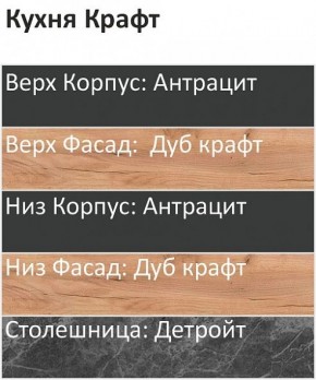 Кухонный гарнитур Крафт 2200 h950 (Стол. 38мм) в Чайковском - chaykovskiy.ok-mebel.com | фото 3
