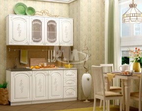 ЛИЗА-2 Кухонный гарнитур 1,7 Белый глянец холодный в Чайковском - chaykovskiy.ok-mebel.com | фото