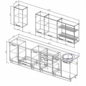 Кухонный гарнитур Лофт 2800 (Стол. 26мм) в Чайковском - chaykovskiy.ok-mebel.com | фото 2