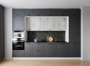 Кухонный гарнитур Санторини 3400 (Стол. 38мм) в Чайковском - chaykovskiy.ok-mebel.com | фото
