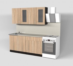 Кухня Симона Демо 1700 (Венга/Дуб Сонома) в Чайковском - chaykovskiy.ok-mebel.com | фото