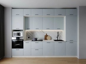 Кухонный гарнитур Смоки 3400 (Стол. 26мм) в Чайковском - chaykovskiy.ok-mebel.com | фото