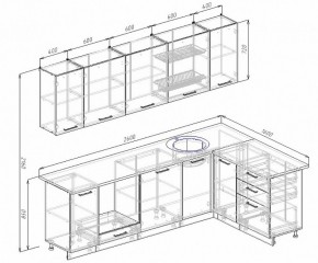 Кухонный гарнитур угловой Бланка 2600х1600 (Стол. 26мм) в Чайковском - chaykovskiy.ok-mebel.com | фото 2