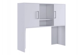 ЛАЙТ 2 Надстройка стола компьютерного (1200) белый в Чайковском - chaykovskiy.ok-mebel.com | фото