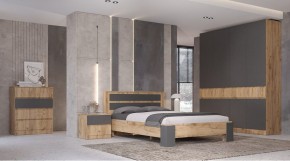 ЛЕНОРА Спальный гарнитур (модульный) графит в Чайковском - chaykovskiy.ok-mebel.com | фото