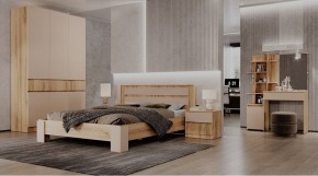 ЛЕНОРА Спальный гарнитур (модульный) кашемир в Чайковском - chaykovskiy.ok-mebel.com | фото